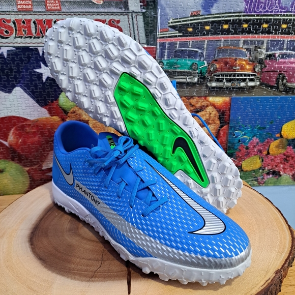 Nike Phantom GT2 Academy Dynamic Fit MG blue Mens Size 11.5 indoor turf - Picture 6 of 7